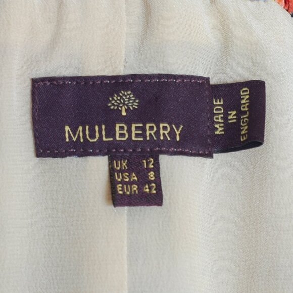 Mulberry Strapless Silk Animal Print Maxi Dress - England - Picture 5 of 6